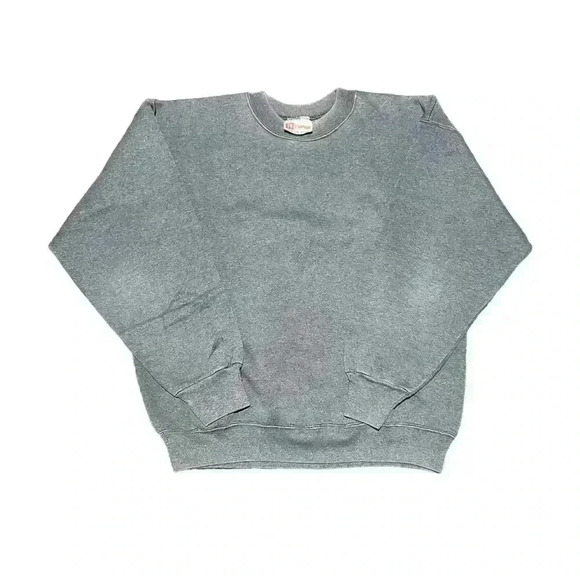 Rare VTG HANES Premium Weight Plain Blank Pullover Crewneck Sweatshirt 90s SZ L - Picture 1 of 1